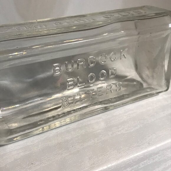Vtg Burdock Blood Bitters Glass Bottle By T. Milburn Co. Ltd. Toronto Ont. 8.5" - Picture 2 of 11